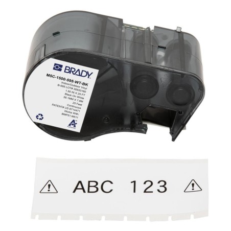 Brady BMP51/BMP53/M511 Label - M5C-1500-595-WT-BK